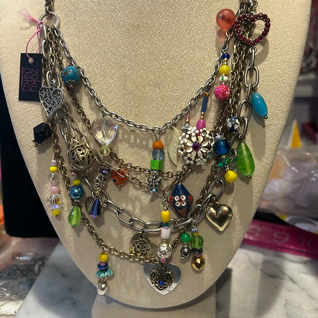 Vintage Charms And Chains Necklace-Boutique